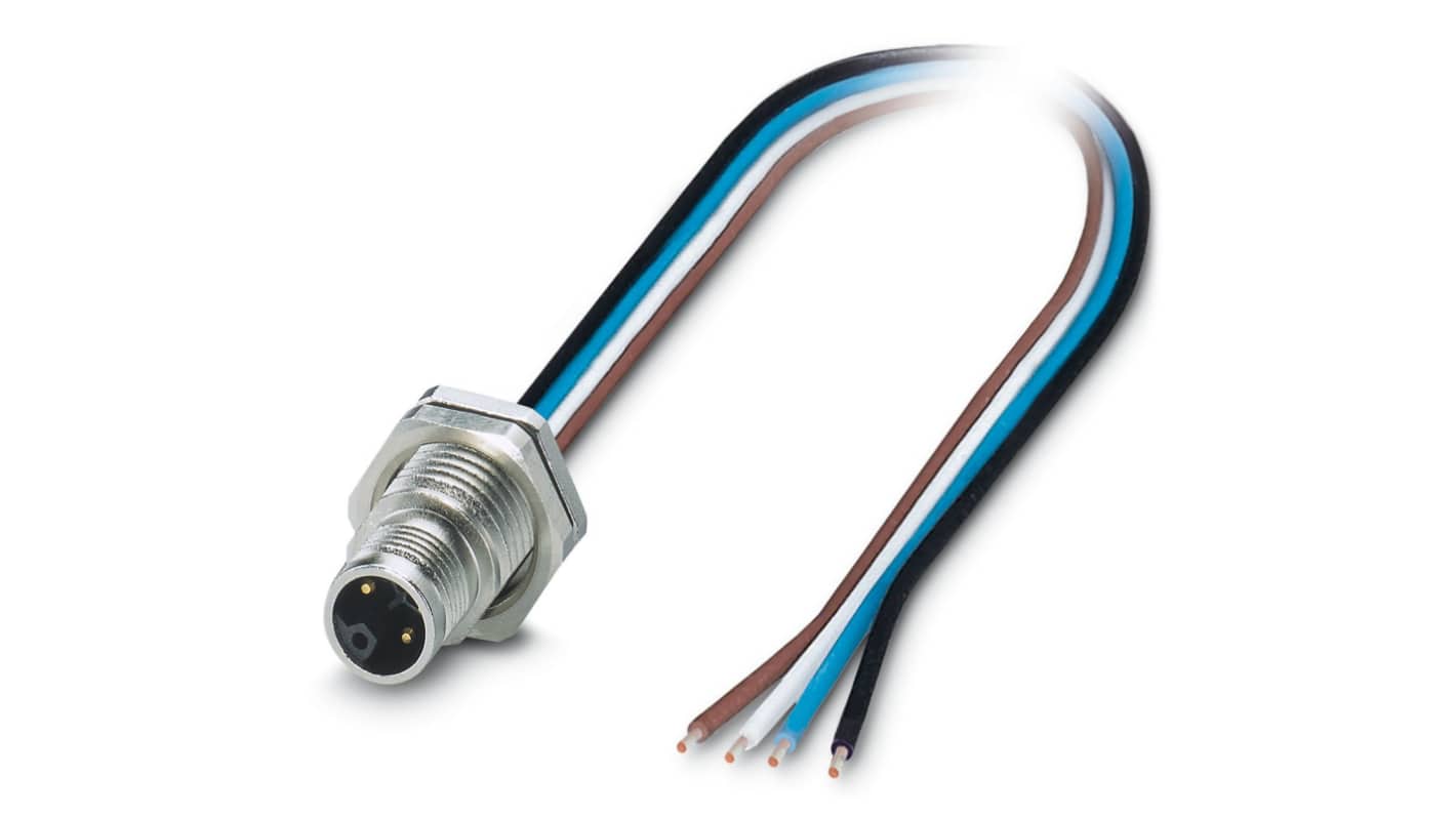 Connettore di potenza Phoenix Contact 1425588, 4 poli, montaggio posteriore, corrente 16A, tensione 63V, protezione IP67.