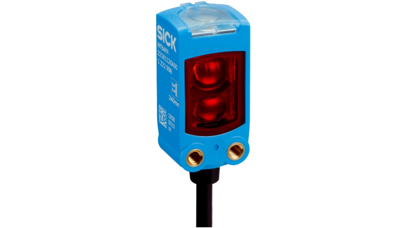 Sensore fotoelettrico Sick WLD4FP-1G3111A0ZZZ a retroriflessione, rilevamento fino a 4,5 m, montaggio a parete, grado di protezione IP66/IP67/IP69.