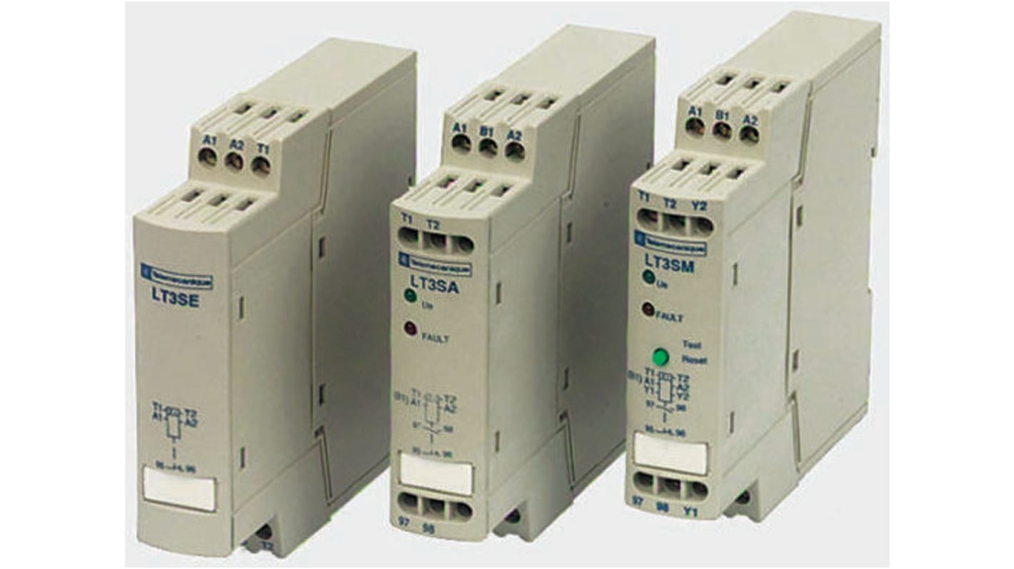Relè di sovraccarico Schneider Electric LT3SM00E, 1 NO + 1 NC, potenza 100 VA, dimensioni 22.5 x 100 x 100 mm.