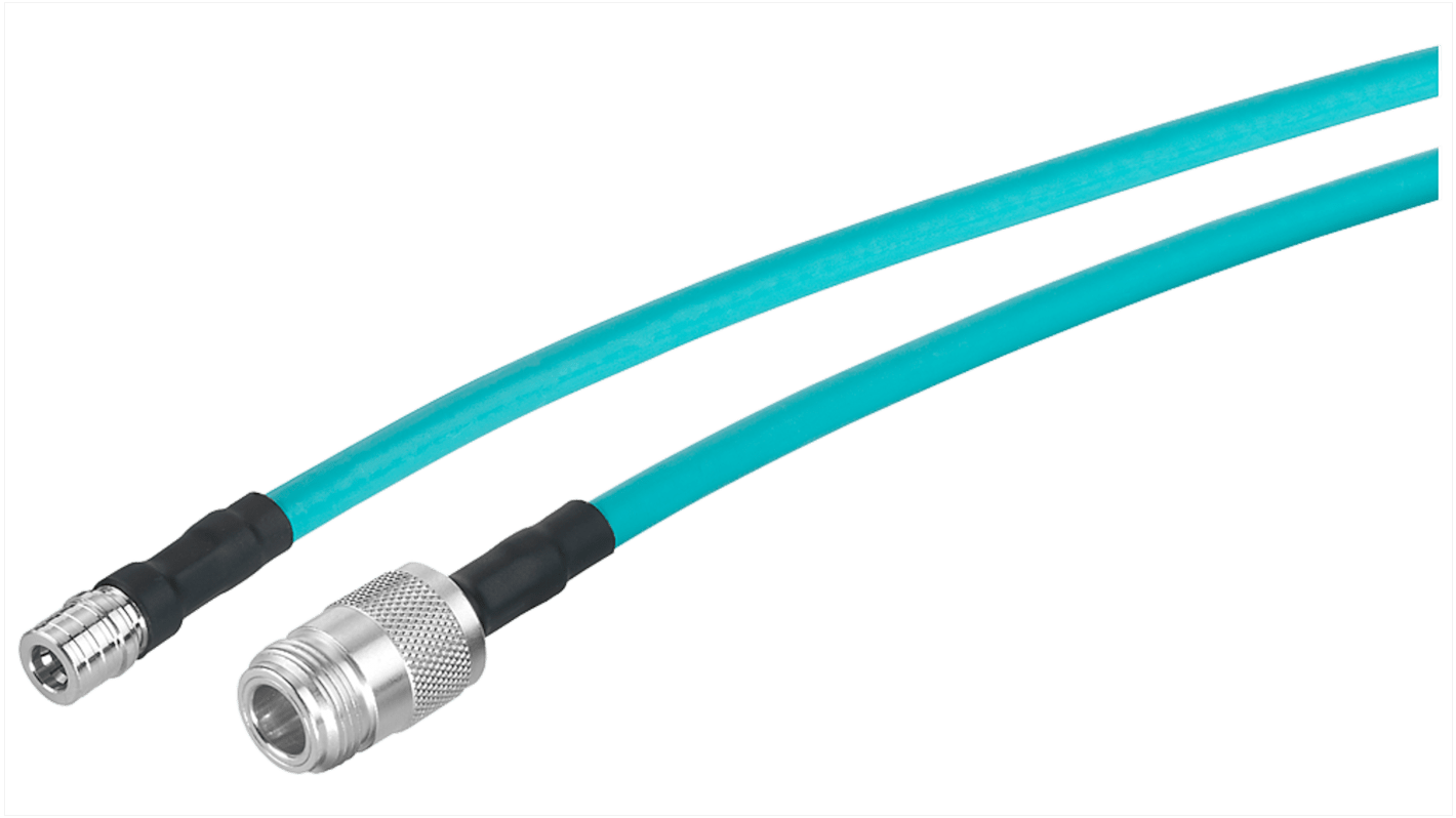 Cavo coassiale Siemens 6XV18755JH10, 1m, connettore femmina QMA, schermatura in rame, IP67, per antenne SIMATIC NET.