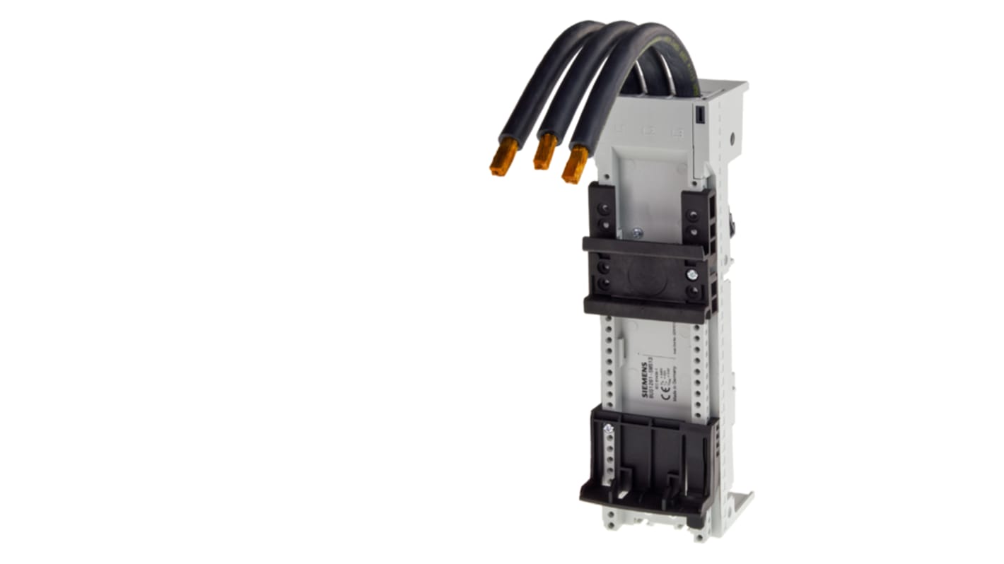 Unità di collegamento Siemens 8US1261-5MS13 per barra di distribuzione, compatibile con SENTRON, peso 0,5 kg.
