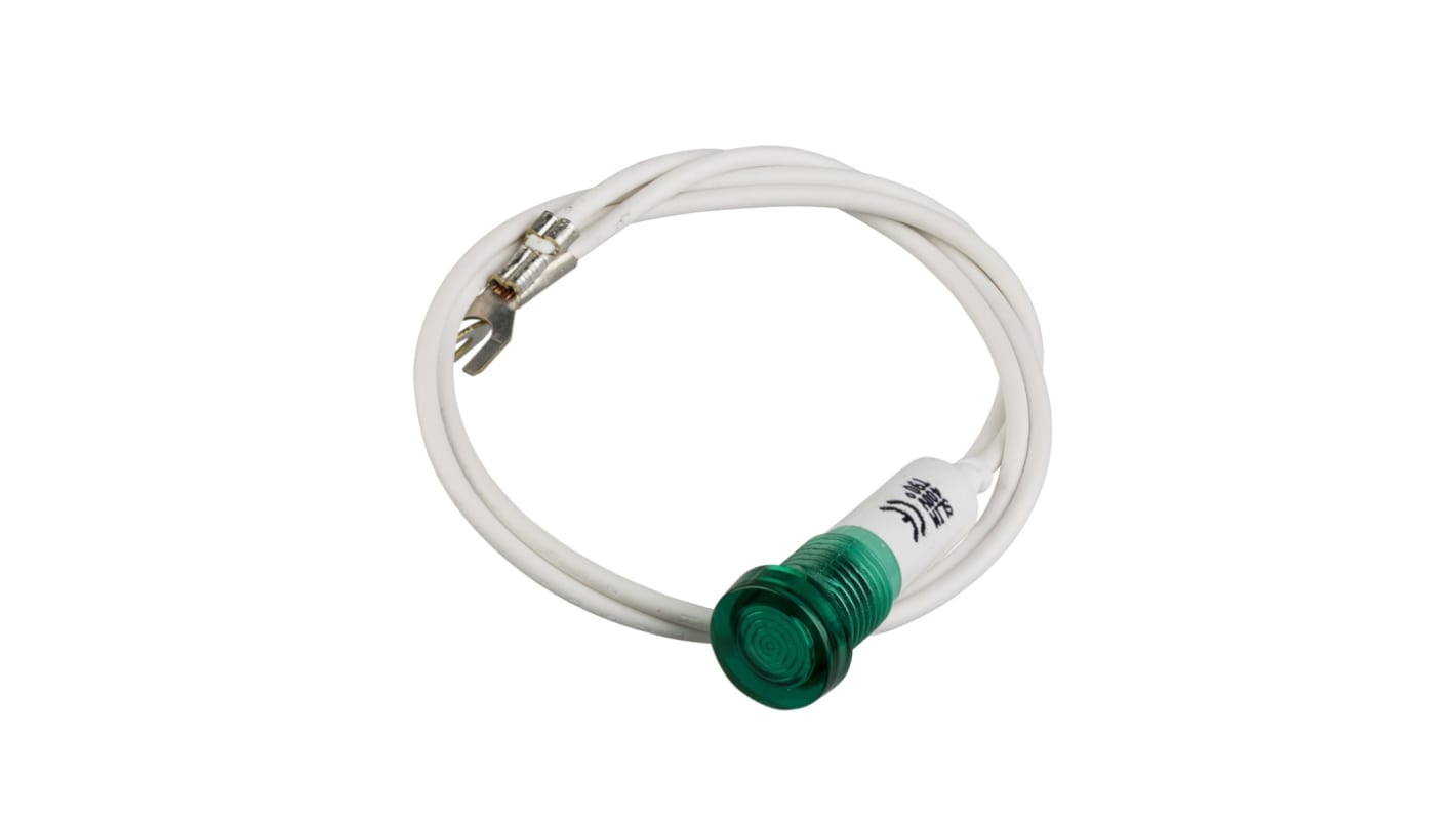 Lente per spia Schneider Electric GV2SN33, colore verde, per monitoraggio stato interruttori automatici 440V.