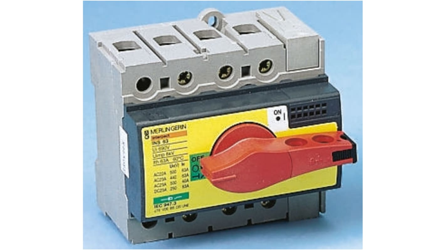 Interruttore di isolamento Schneider Electric 28925, 4P, 100A, IP40 - Serie INS40 / 160. Ideale per circuiti elettrici con isolamento sicuro. Conforme a IEC e EN.