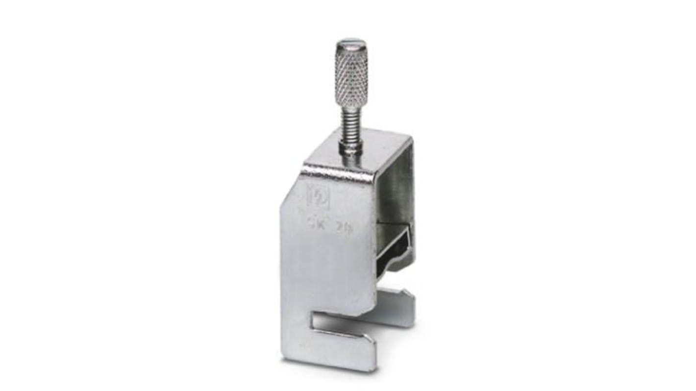 Calotta SK 20 Phoenix Contact 3025189 per guida DIN, passo 24 mm - Accessorio terminale resistente in acciaio per ridurre interferenze elettromagnetiche. Ideale per ambienti industriali.