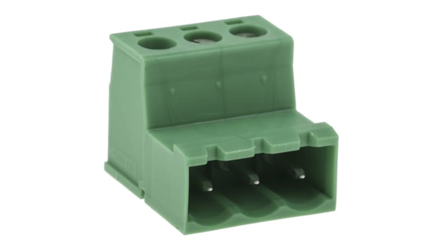 Morsettiera Phoenix Contact 1786187 IC 2,5/ 3-ST-5,08 - Connettore a innesto invertito da 5,08 mm per circuito stampato con terminali a vite. Protezione 12A/320V, ideale per applicazioni industriali.