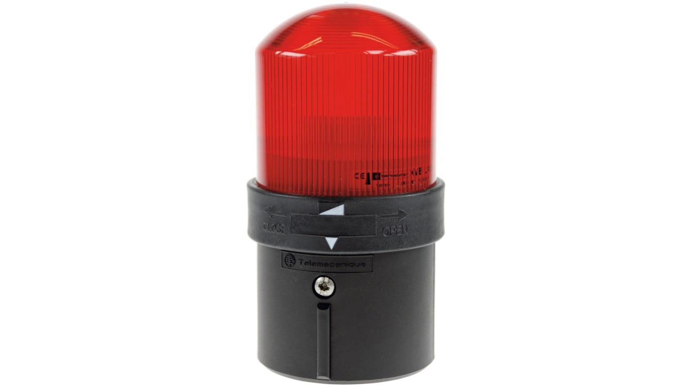 Segnalatore lampeggiante a incandescenza rosso Schneider Electric XVBL4B4, montaggio a pannello, IP65, 24 V c.a., altezza 139 mm.