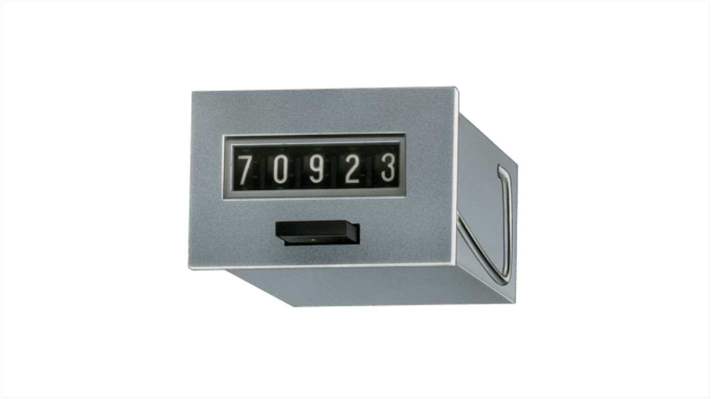 Contatore digitale Kübler 1.150.211.013, 24 V c.c., montaggio a pannello, 5 cifre, dimensioni 48x24 mm, IP40.
