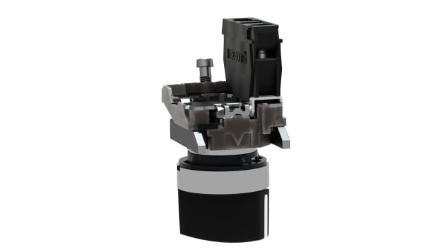 Selettore Schneider Electric XB4BD21 a 2 posizioni, diametro foro 22mm, resistente a condizioni industriali. Ideale per macchinari e pannelli di controllo.