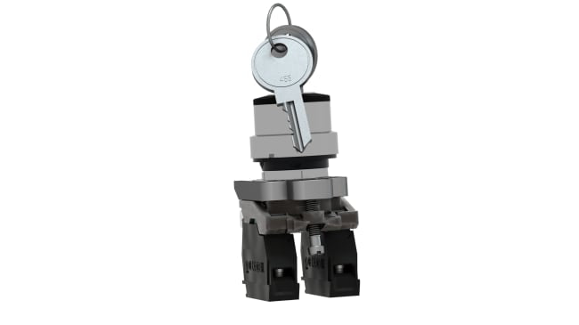 Interruttore a chiave Schneider Electric XB4BG03 - 3 posizioni, 2NA, IP66/IP67/IP69K - Ideale per macchinari industriali, automobilistici e controllo luci.