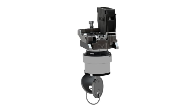 Interruttore a chiave Schneider Electric XB4BG21, 2 posizioni, IP66/IP67/IP69K - Ideale per veicoli da cantiere e pannelli di controllo.