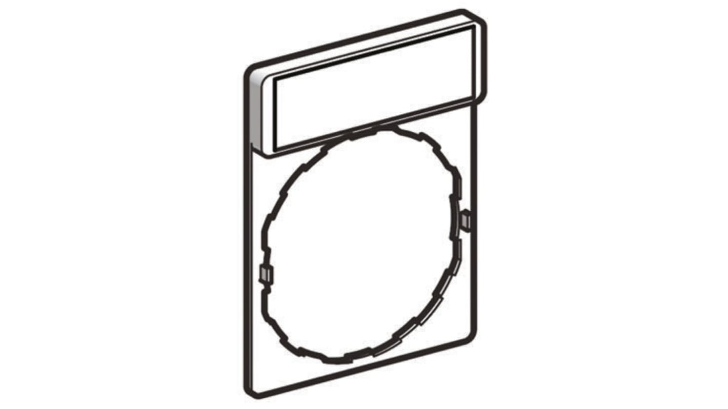 Portaetichette Schneider Electric ZBY2111 per Serie XB4 - 30x40 mm, Etichette 8x27 mm - Certificazioni UL, CSA, IEC, CE, JIS, NEMA.