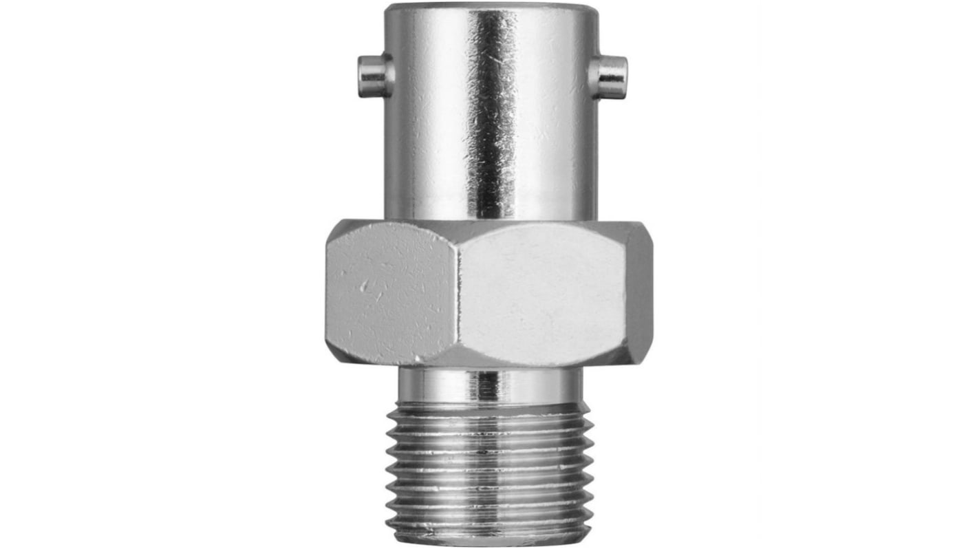 Adattatore a baionetta Jumo 90/00452749 per sensore PT 100, installazione senza utensili, trasmissione calore efficiente.