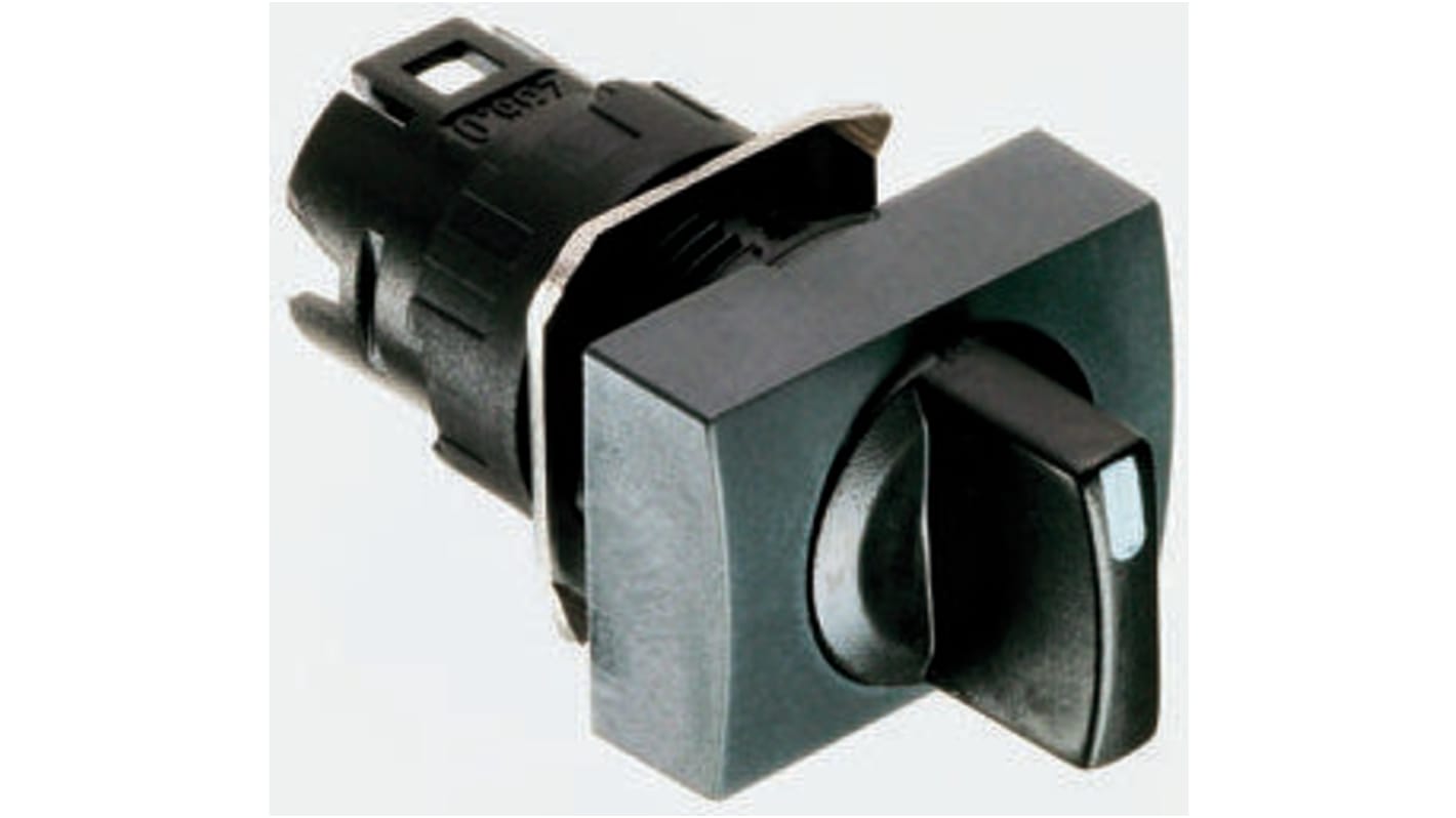 Selettore a tre posizioni Schneider Electric Harmony XB6, diametro foro 16 mm, colore nero, grado di protezione IP65.