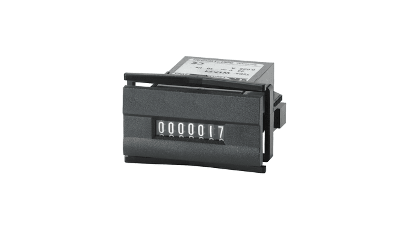 Contatore impulsi Kübler 1.740.500.012.550, 10 Hz, 7 cifre, montaggio a pannello, alimentazione 12 V c.c., IP41.