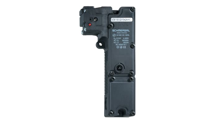 Interruttore di interblocco a solenoide Schmersal AZM190-02/10RK-24VDC, 3NC, IP67, dimensioni 41x29.5x178mm, 24V cc.