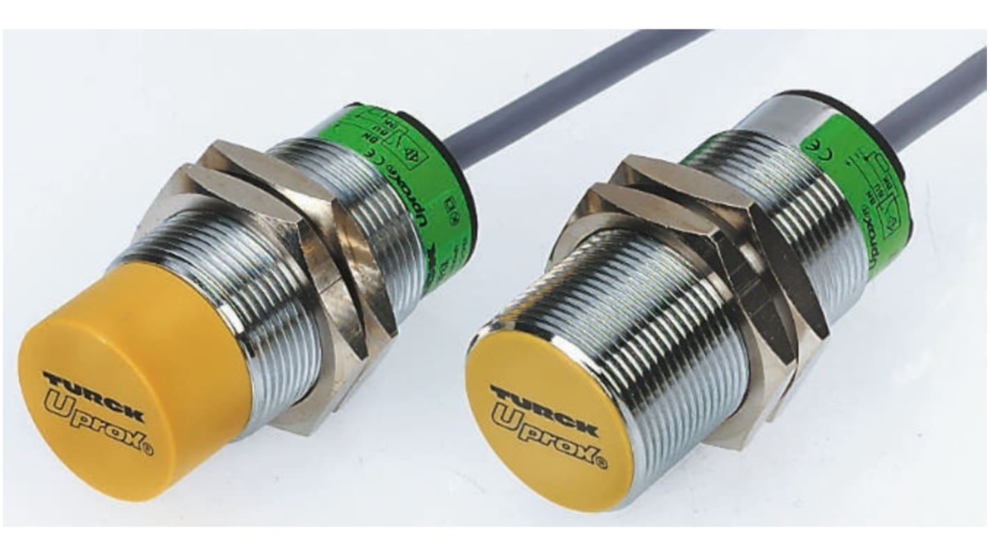 Sensore di prossimità cilindrico PNP Turck BI10U-EM30H-AP6X-H1141, M30, rilevamento 10 mm, IP68, corpo in acciaio inox.