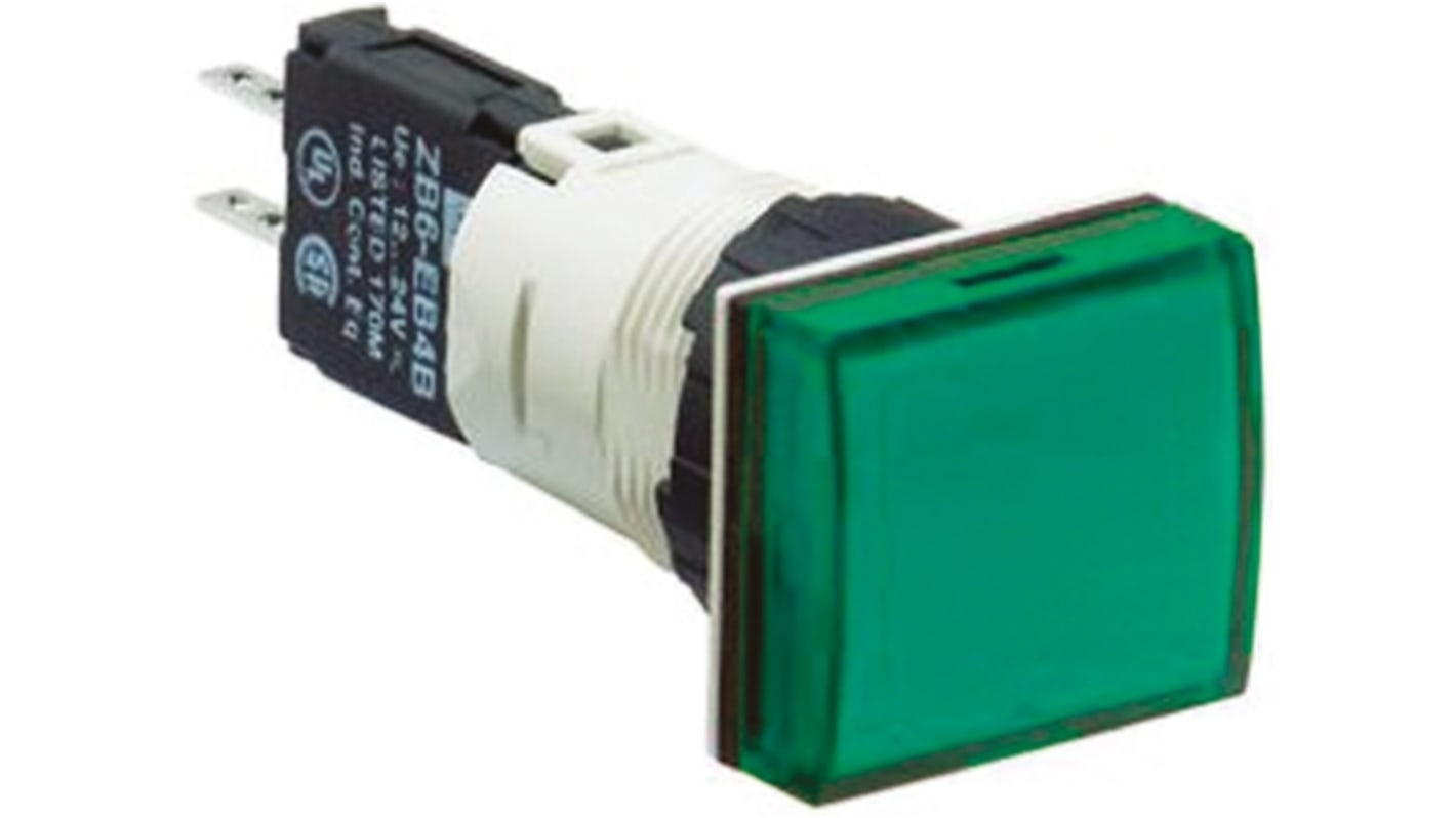 Luce pilota LED 16mm, XB6DV3BB, Schneider Electric. Montaggio a pannello, IP65. Ideale per spie e pulsanti.