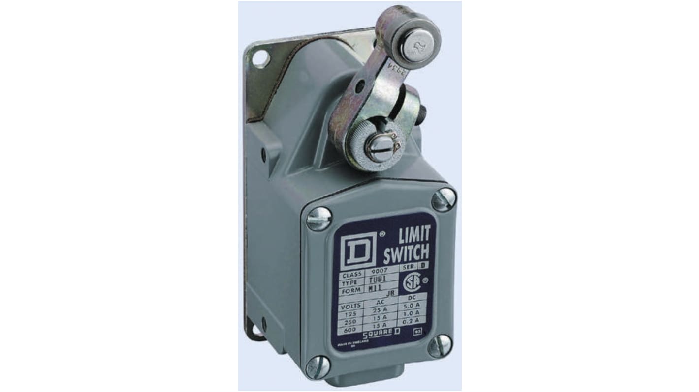 Leva Telemecanique Sensors 9007B9 per interruttori di fine corsa, compatibile con la Serie T, grado di protezione IP66, adatta per applicazioni industriali pesanti.
