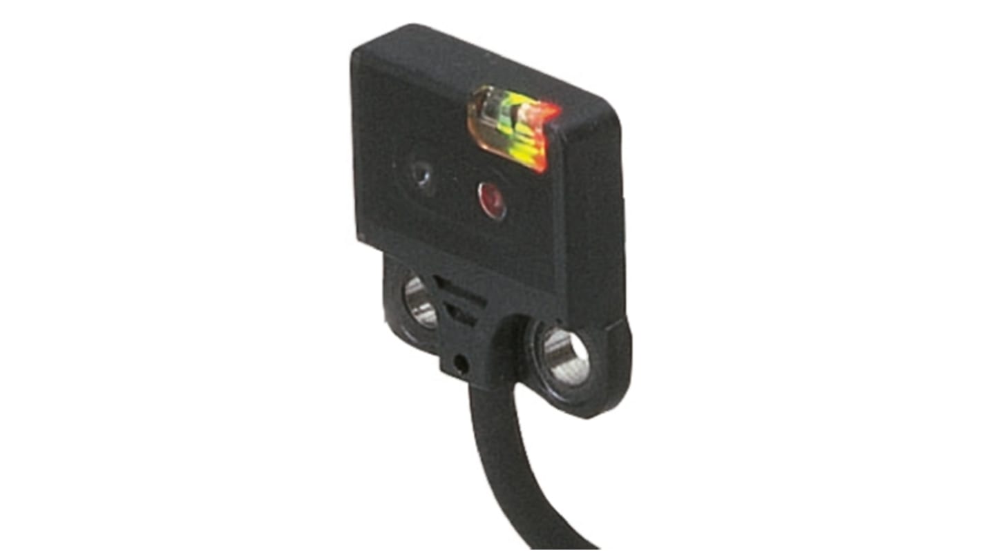 Sensore fotoelettrico Panasonic EX-24A-PN a retroriflessione, rilevamento 2-25 mm, IP67, montaggio laterale/frontale.