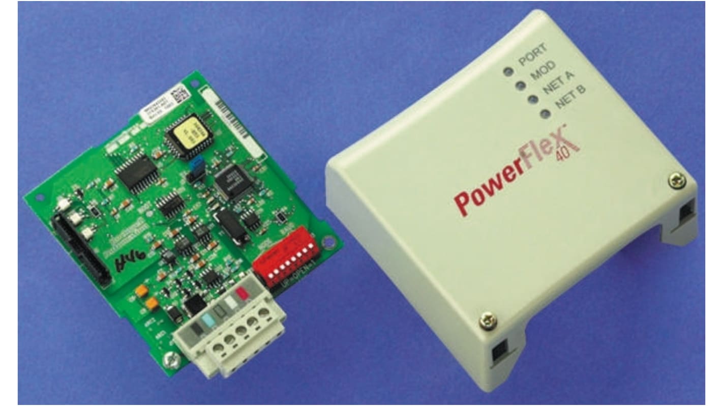 Adattatore DeviceNet Allen Bradley 22B-CCB per PowerFlex 40, compatibile con PLC Allen-Bradley, richiede coperchio opzionale.