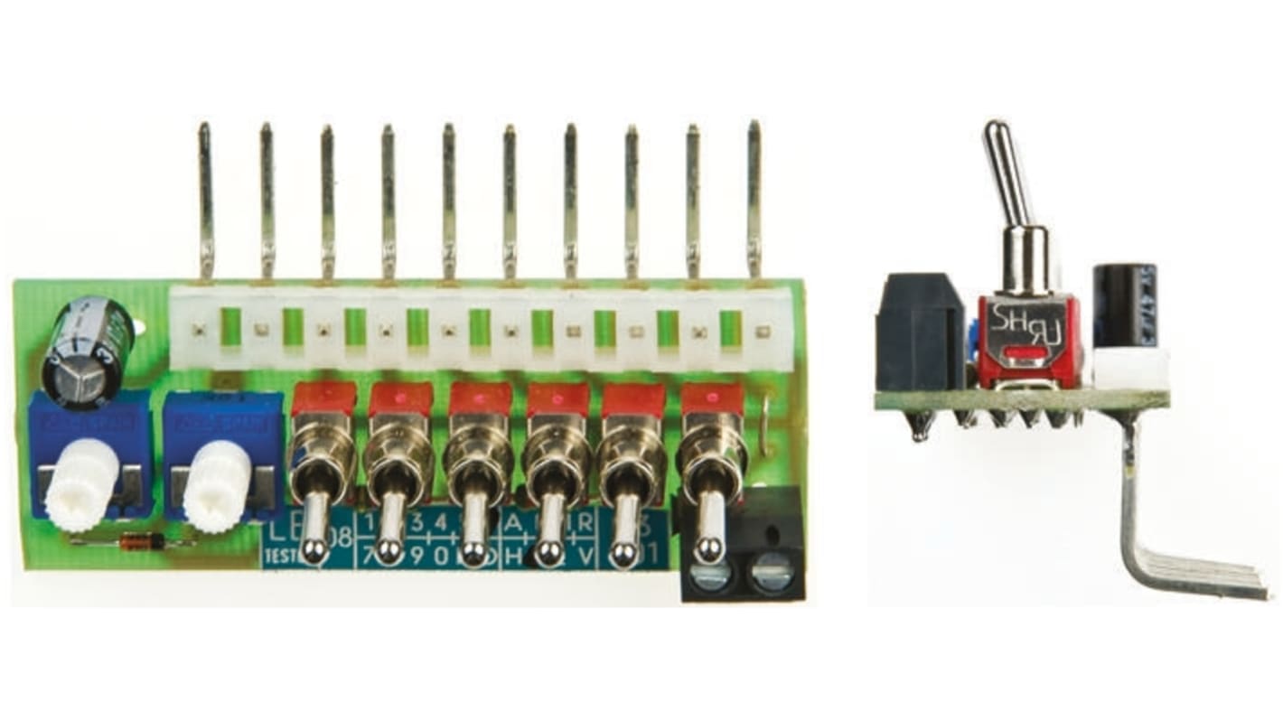 Simulatore di ingresso Siemens 6AG1057-1AA02-0AA0 per LOGO!, 12/24 V c.c., sei ingressi digitali, montaggio su guida DIN. Dimensioni 90x72x55 mm.