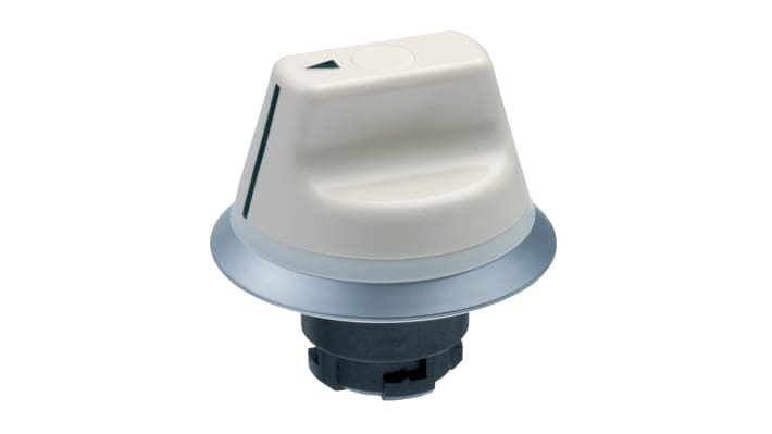 Selettore a 2 posizioni Schmersal NWS 21.1, diametro foro 22mm, montaggio su piastra, protezione IP67/IP69K, struttura in ABS.