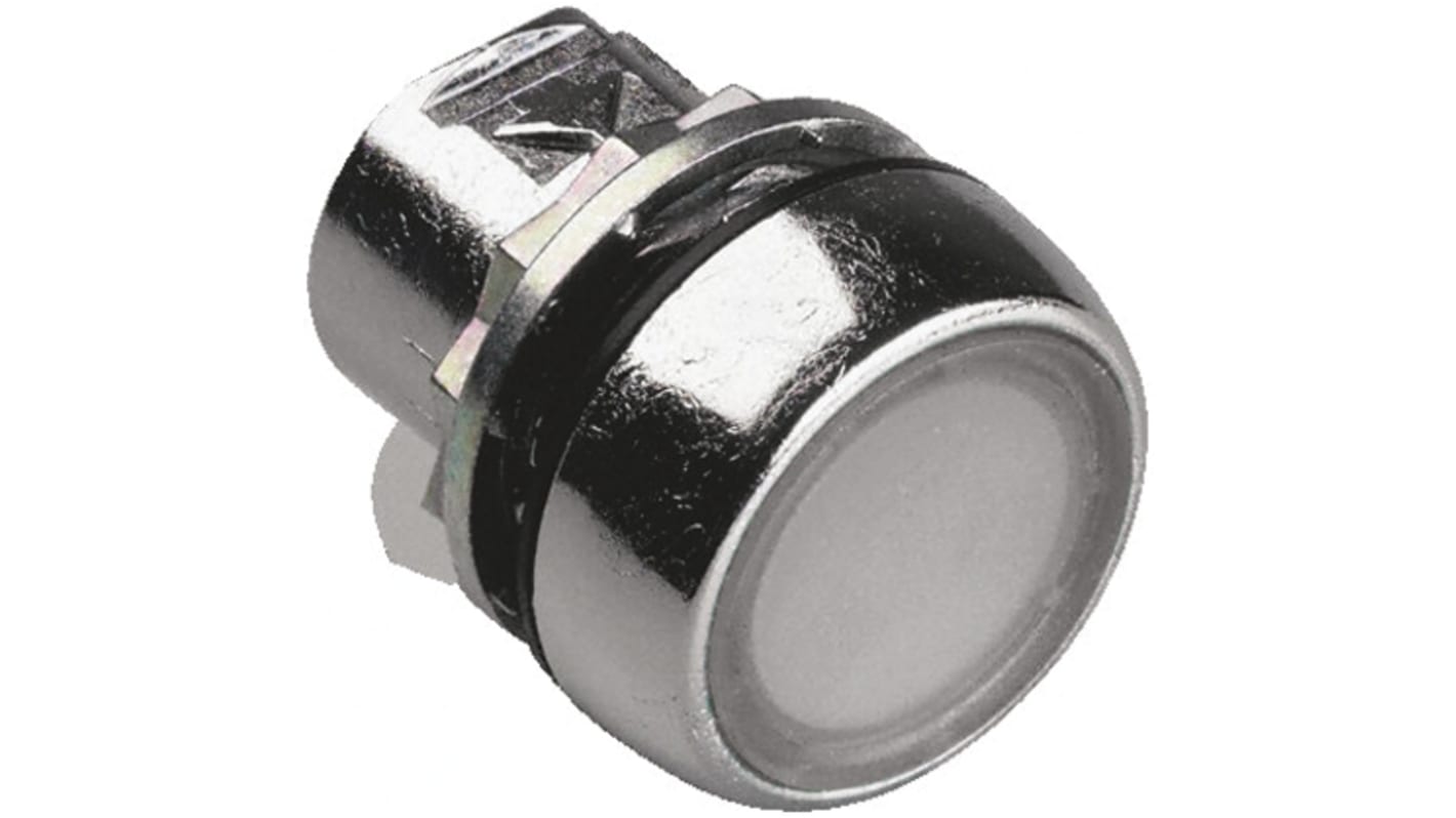 Attuatore pulsante instabile Allen Bradley 800FM-LF7, rotondo, trasparente, diametro 29.6mm, protezione IP65, montaggio a vite.