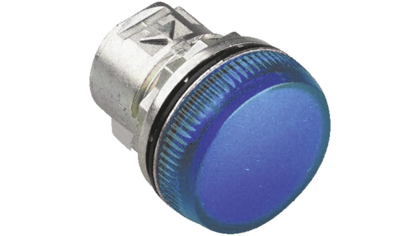 Spia luminosa Allen Bradley serie 800F, Blu, montaggio a pannello, 22mm, IP66, nylon, resistente alla corrosione.