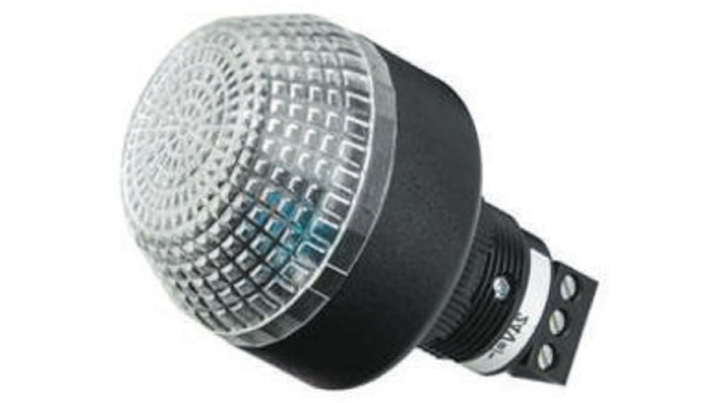 Allen Bradley 855PB-B24SE722, segnalatore LED fisso e lampeggiante, montaggio a pannello 22,5 mm, IP65, altezza 49 mm.