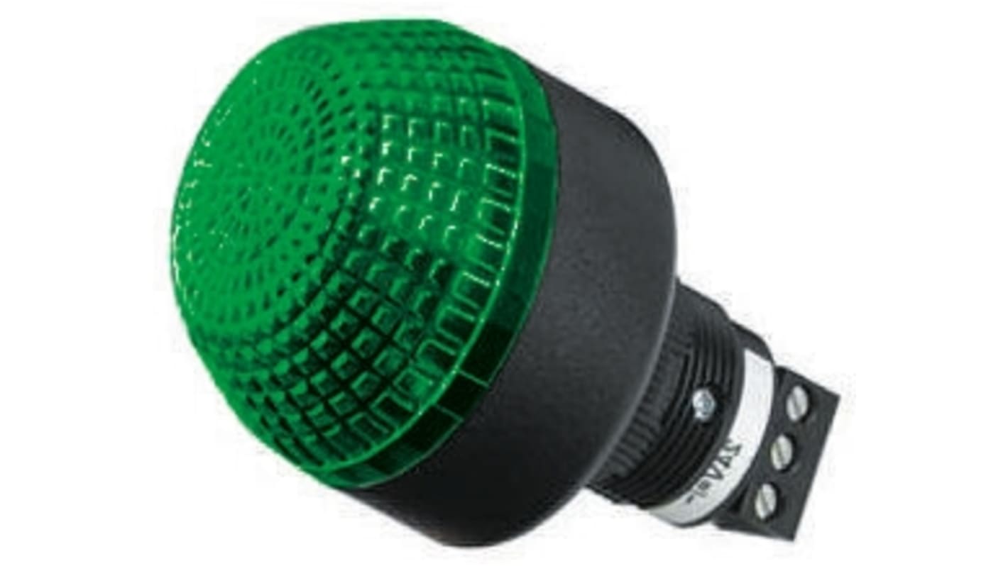 Allen Bradley 855PB-B24SE322, segnalatore LED verde, montaggio a pannello 22,5 mm, IP65, altezza 49 mm, alimentazione 24 V.