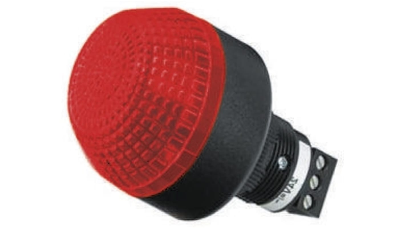 Allen Bradley 855PB-B20ME422, segnalatore LED rosso fisso, montaggio a pannello 22,5 mm, IP65, altezza 72 mm, 240 V c.a.