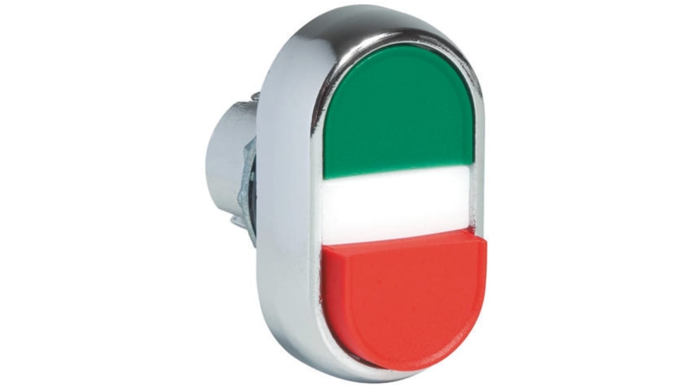 Attuatore pulsante instabile Allen Bradley 800FM-LU2E4F3, illuminato, diametro 29.6mm, protezione IP66, per montaggio a vite.
