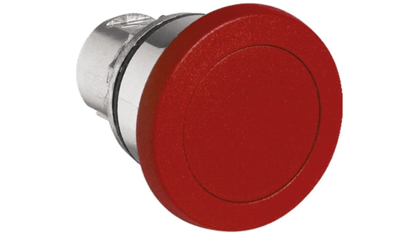 Attuatore pulsante rotondo rosso Allen Bradley 800FM-MM44, diametro 40 mm, installazione a pannello, grado di protezione IP65.