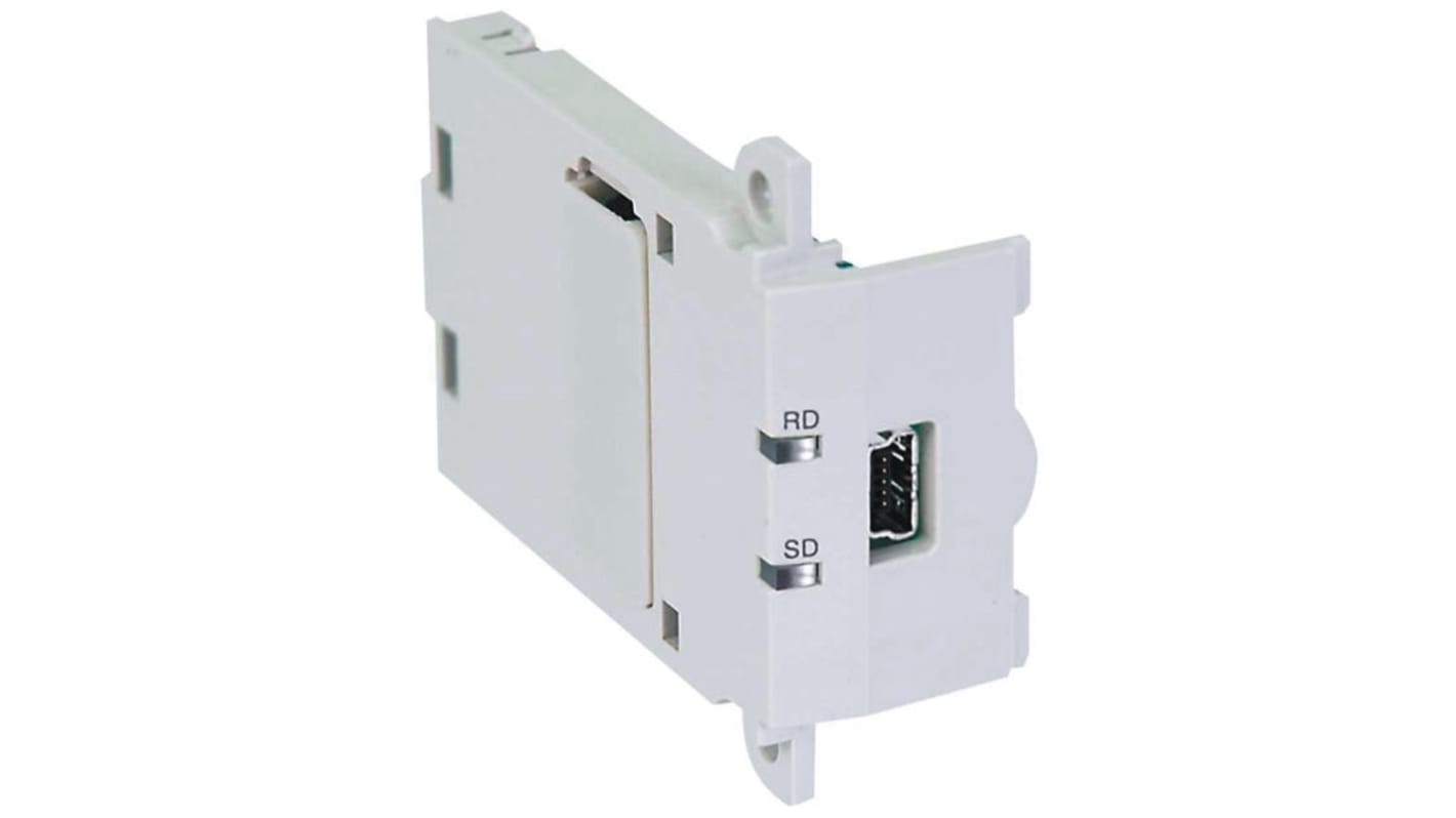 Modulo di espansione Mitsubishi Electric FX3U-USB-BD per PLC Serie FX3U, interfacce RS232/RS422/RS485, dimensioni 46,1 x 19,6 x 53,5 mm.