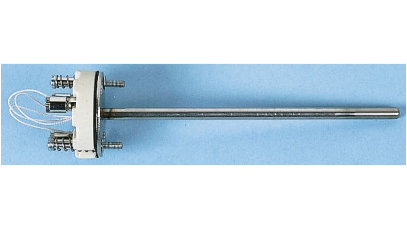 Sensore RTD PT100 Jumo 909740/10-402-2001-1-6-143/000, sonda 143mm x 6mm, precisione classe B, assemblato a 3 fili.