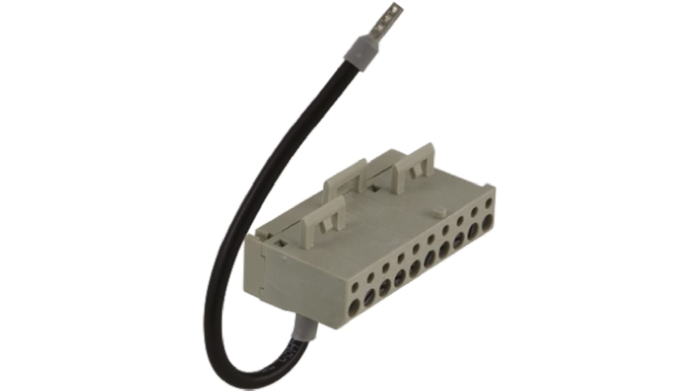 Morsettiera Schneider Electric ABE7BV10 per PLC Quantum. Interfaccia precablata per sistema Telefast 2, riduce errori di cablaggio.