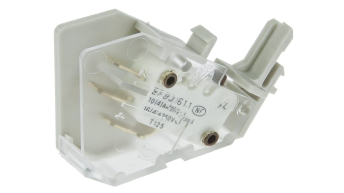 Contatto ausiliario Schneider Electric GS1AN22, 4 contatti (2NC + 2NO), montaggio su guida DIN, terminazione a vite.