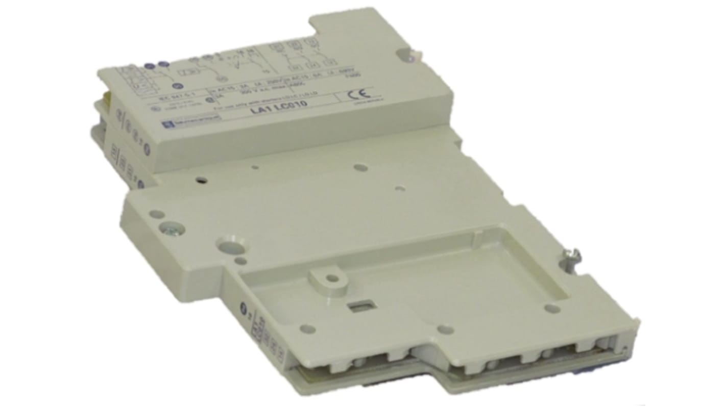 Contatto ausiliario Schneider Electric LA1LC010, 6 contatti (1NC + 5NO), montaggio laterale, compatibile con TeSys U.