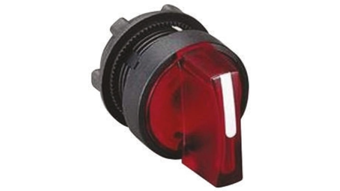 Selettore a 2 posizioni Schneider Electric Harmony XB5, diametro foro 22 mm, colore rosso, grado di protezione IP65.