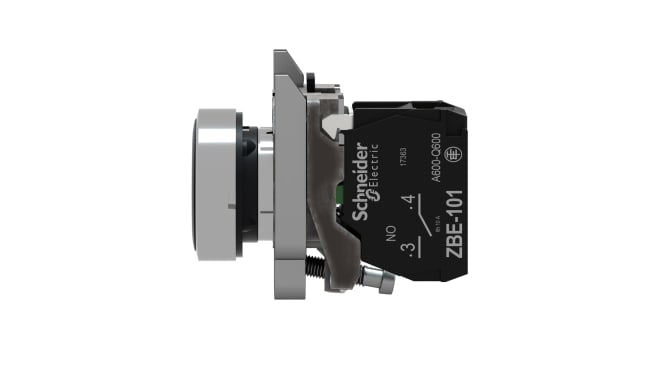Pulsante Schneider Electric XB4BA3351, SPST, 22mm, Harmony XB4, montaggio a pannello - Ideale per ambienti industriali.