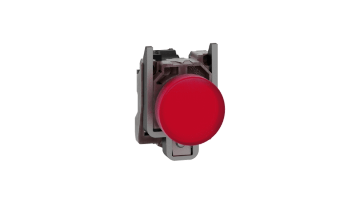 Luce pilota Schneider Electric Harmony XB4BVG4 LED universale, foro 22mm, montaggio a pannello, IP66/IP67/IP69K. Ideale per applicazioni industriali.