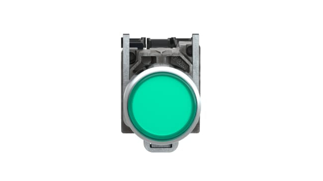 Pulsante luminoso verde Schneider Electric XB4BW33M5 - Serie Harmony XB4, resistente, IP66/IP67/IP69K. Ideale per ambienti industriali.