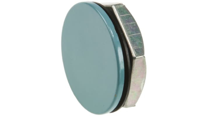 Tappo di chiusura Schneider Electric ZB2SZ per serie ZB2BA, disponibile in vari colori, compatibile con lampada 24 V tipo BA 9s.