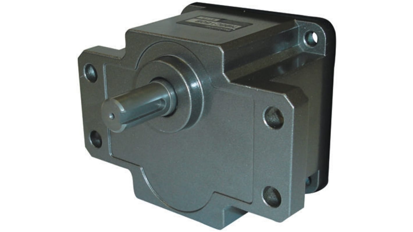 Riduttore a ingranaggi Panasonic MY9G120B, rapporto 120:1, coppia 19,6 Nm, montaggio a flangia, dimensioni 90x90x43 mm.