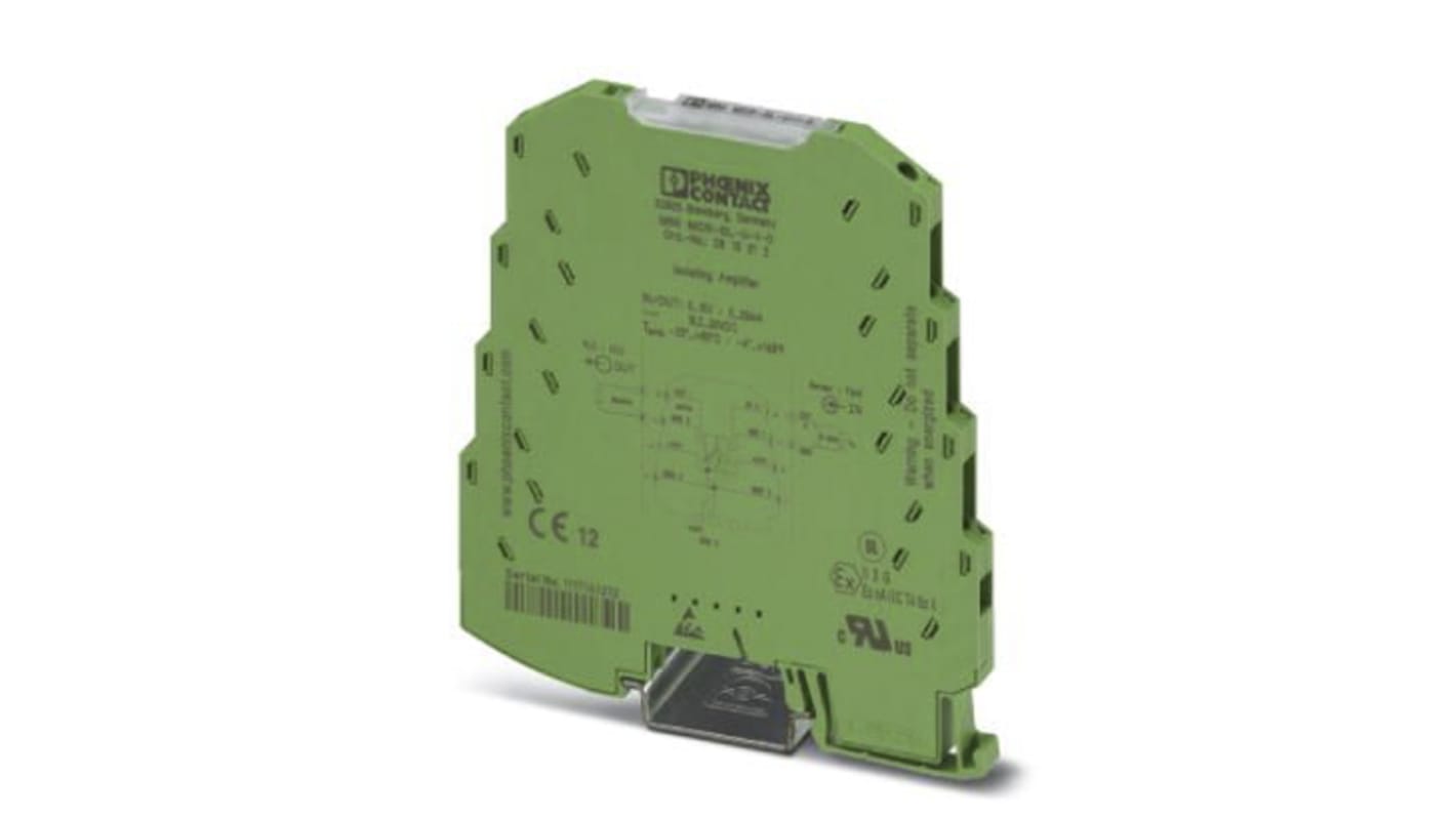 Phoenix Contact 2813512, condizionatore di segnale Mini MCR, isolamento a 3 vie, montaggio su guida DIN, larghezza 6,2 mm.
