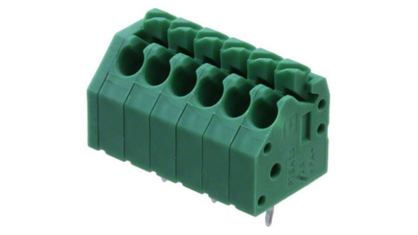 Morsettiere per circuito stampato angolari da 3,5 mm Phoenix Contact 1985234. Passo 3,5mm, collegamento a pressione, certificazioni UL, CUL, VDE.