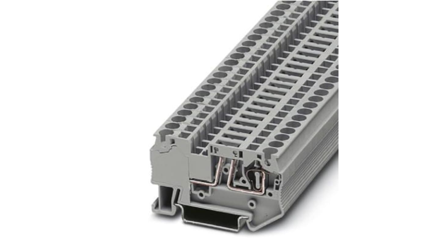 Terminali di isolamento a lama Phoenix Contact 3038367, grigio, 20A, IEC 60947-7-1, UL, CUL. Ideale per connettori di test da 2,3 mm.