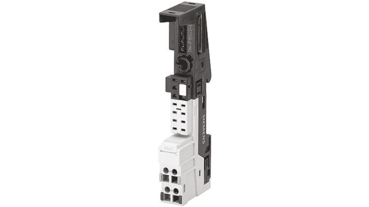 Modulo terminale Siemens 6ES7193-4CC30-0AA per ET 200S, con tecnologia di interconnessione positiva e copertura schermante.