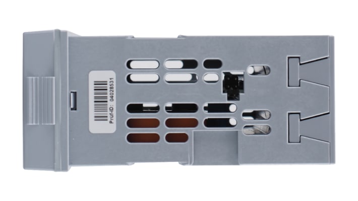 Indicatore digitale Jumo 701550/181-000-25/000, dimensioni 96 x 48 mm, alimentazione 20-30 V, display LCD multicolore, IP65.