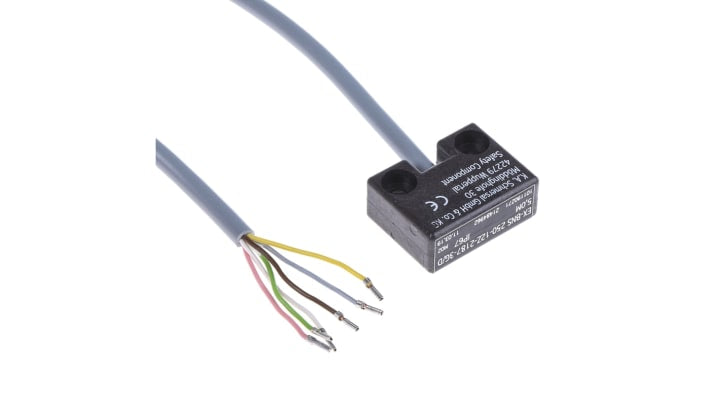Interruttore di sicurezza Schmersal BNS250, magnetico, 24V cc, IP67, dimensioni 33mm x 50mm x 13mm, certificato ATEX.